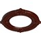 Ekena Millwork Benson Ceiling Medallion (Canopies up to 6 1/8"), 11 1/8"OD x 6 1/8"ID x 5/8"P, Brushed Mahogany CM11BNBMF - alternate 4